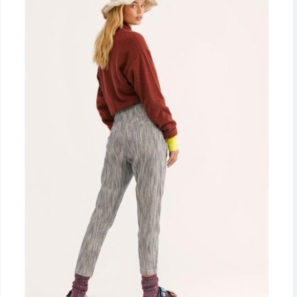 Free People Light at Sunrise Crop Pant in Blue size 4 - Picture 2 of 11